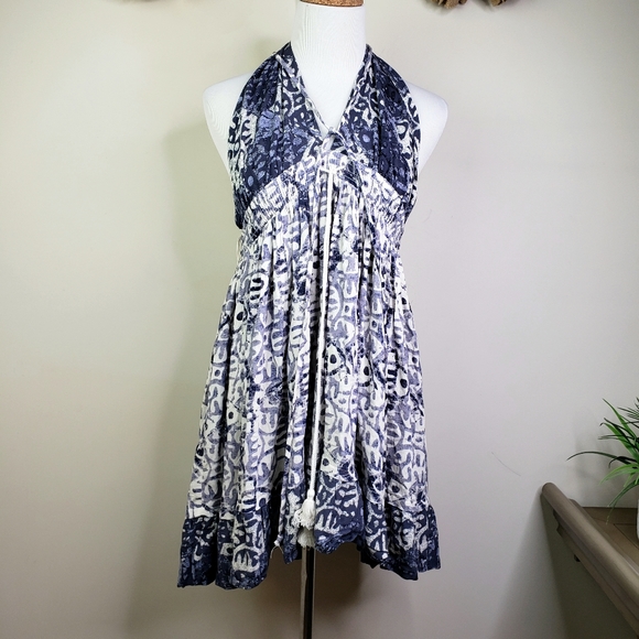 FREE PEOPLE NWOT Beach Day Swing Dress Blue XS - Picture 6 of 12